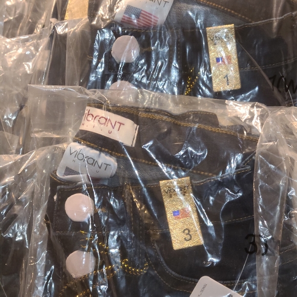 Vibrant Button Me Up High Waisted Jeans - Picture 9 of 9